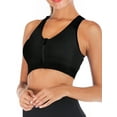 thumbnail image 1 of DODOING Women's Yoga Sports Bras Training Stretch Tank Top High Impact Padded Bra Front Zipper Closure, 1 of 7