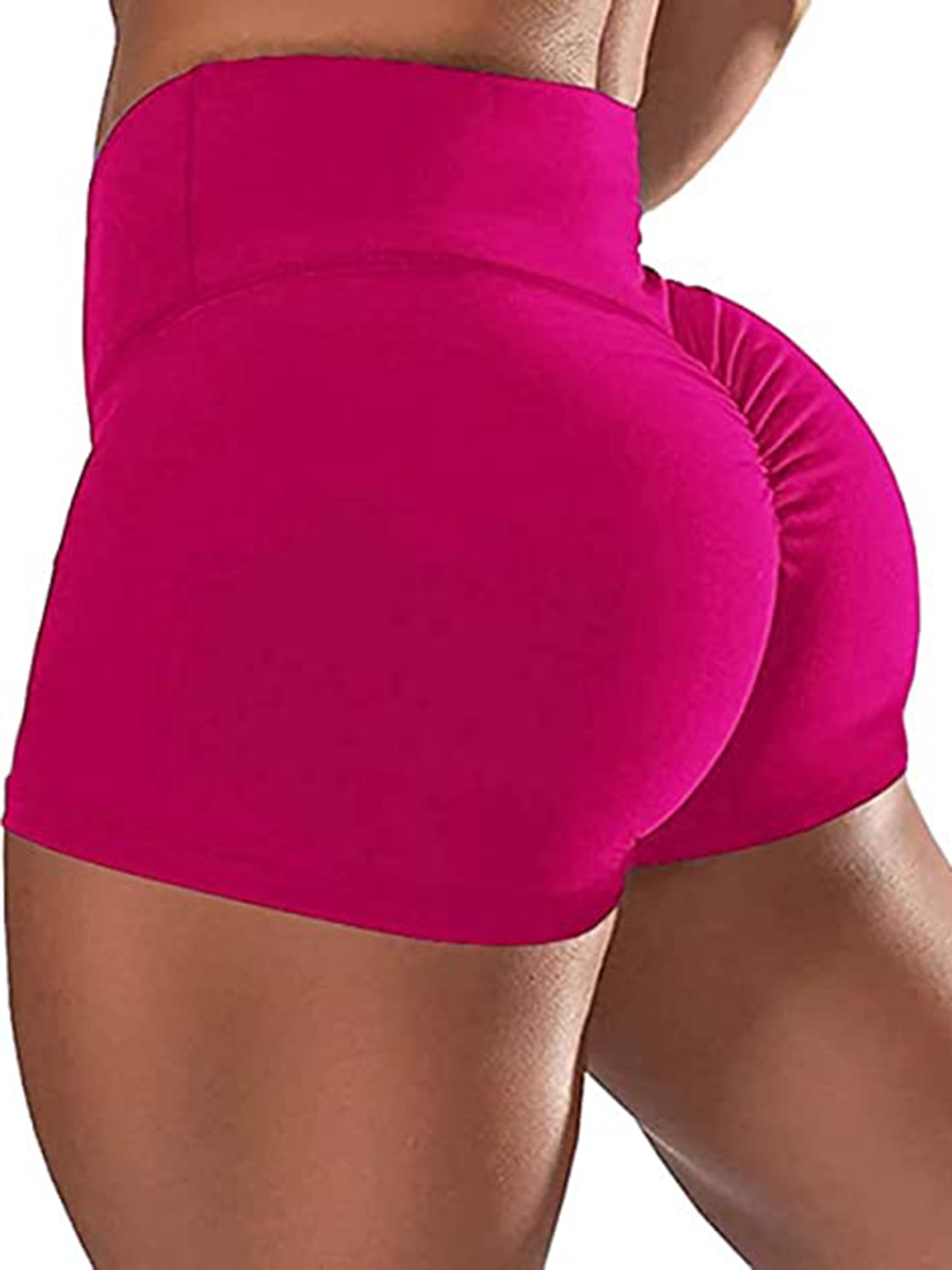 Womens Tight Sports Shorts Butt Lift Scrunch Pants Booty High Waist Yoga  Pants