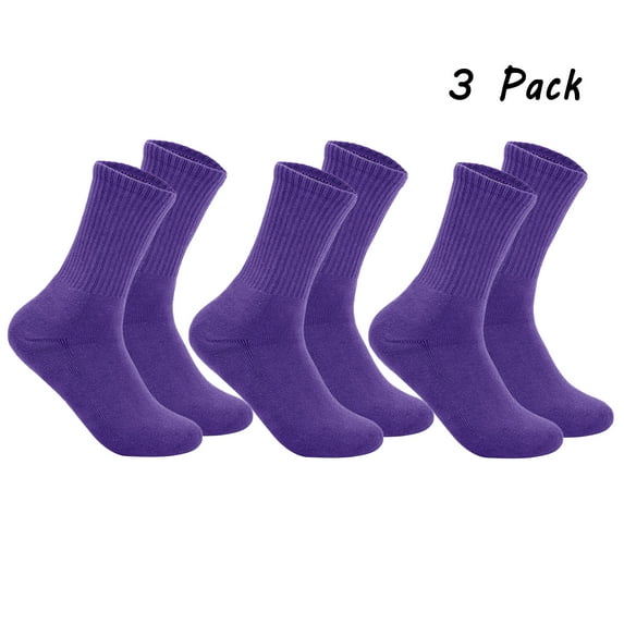 DODOING Womens Socks, Womens Crew Socks Casual Cotton Comfy Breathable Dress Socks for Women 3 Pack