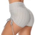 thumbnail image 1 of DODOING Butt Lifting Yoga Shorts for Women High Waist Tummy Control Hot Pants Textured Ruched Sports Gym Running Beach Shorts, 1 of 7
