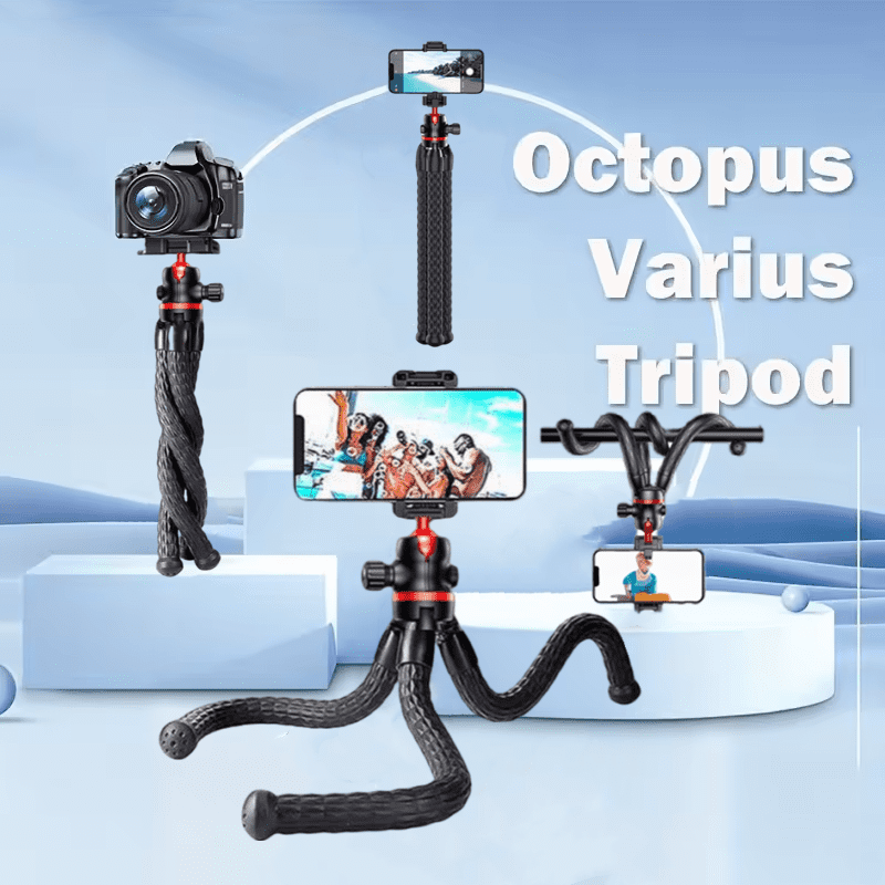 DODOUP Octopus Phone Holder Wireless Bluetooth Selfie Stick Tripod Stabilizer Gimbal for Outdoor Live Streaming