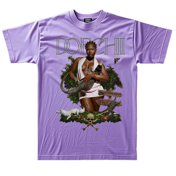 DOECHII Print T-shirt Summer Unisex Short-sleeved Fashion Y2K Casual Stylish Design Tee