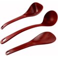 thumbnail image 1 of ABCISI Rice Paddle Spoon Set, Nonstick PPS Rice Scooper, Soup Ladle and Porridge Spoon for Rice, Soup, Potatoes and Everyday Cooking, Red 3 Pcs, 1 of 6