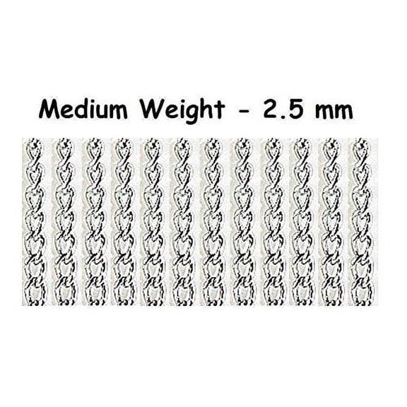 DOG CHOKE CHAIN COLLAR BULK PACKS Wholesale Priced Multi Lots & Quick Delivery(Medium Weight 1 Of Each Length (4 Collars))