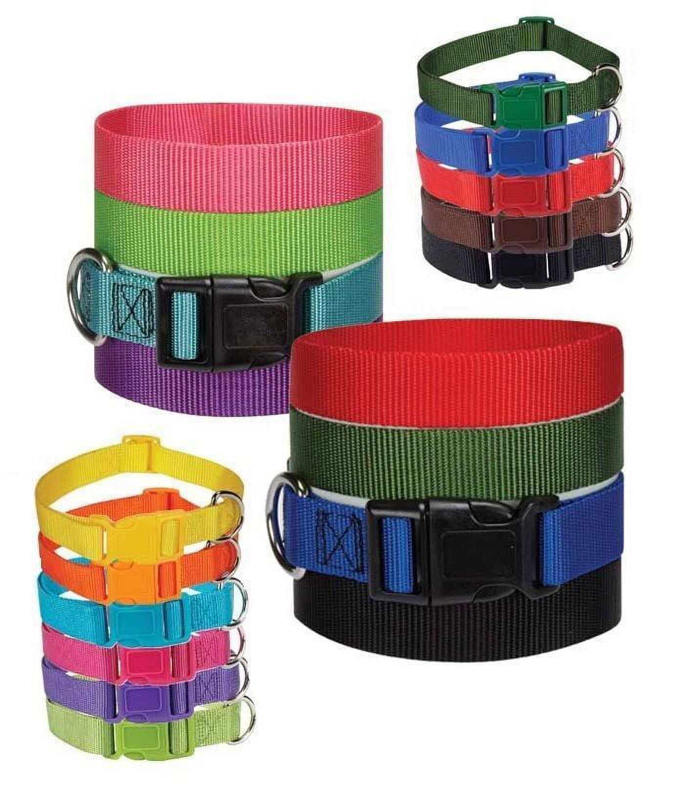 DOG COLLAR BULK PACKS Nylon Litter Band Puppy Rescue Shelter Pick Size