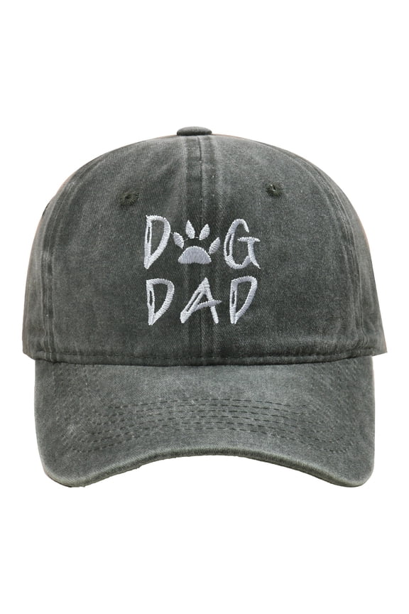 DOG DAD Embroidered Baseball Cap Washed Twill Sunshade Outdoor Sport Hat Dog Owner Gift Idea
