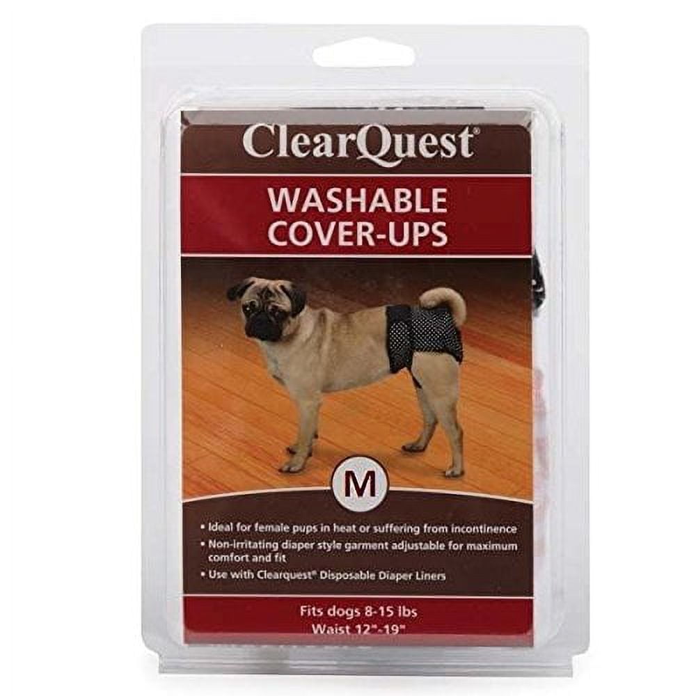 DOG DIAPERS - TWO Reusable & Washable Cover Up Garments Stripes & Polka Dots(Medium)