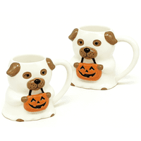 2 Pack Way to Celebrate Ceramic Ghost Dog Mug