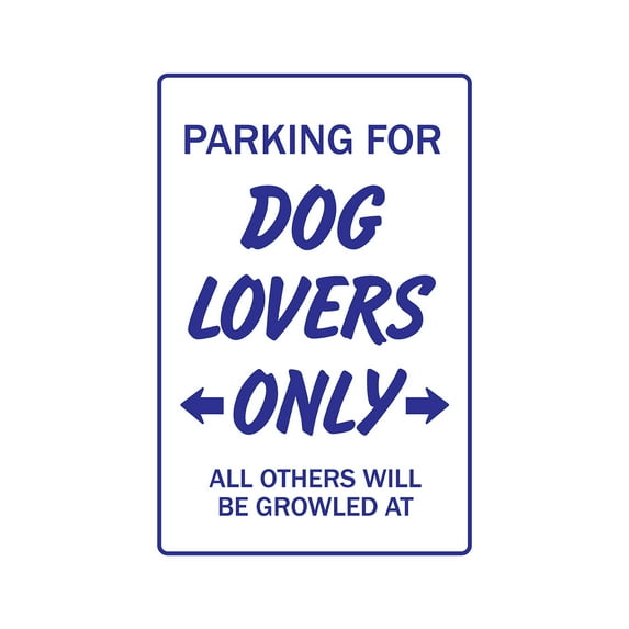DOG LOVERS Aluminum Sign animals pet pets love puppy paw vet groomer breeder doggie | Indoor/Outdoor | 10" Tall