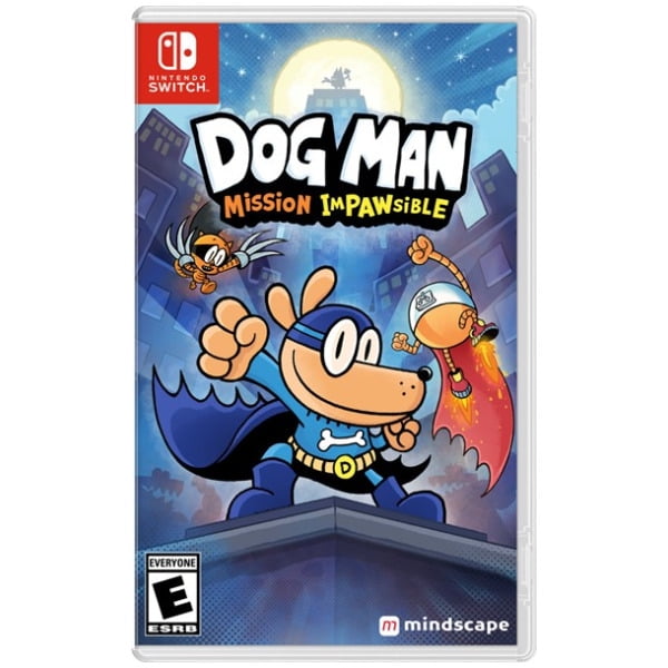 Free Shipping! Mindscape Dog Man Mission Impawsible Nintendo