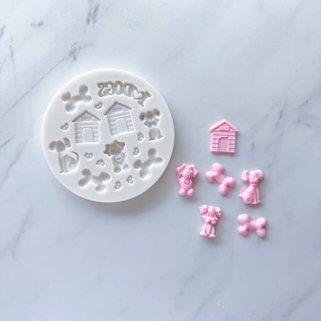 DOG THEME BAKING MOLD FOR CUPCAKES, CAKEPOPS, CHOCOLATE STRAWBERRIES, PRETZELS & RICE KRISPIES