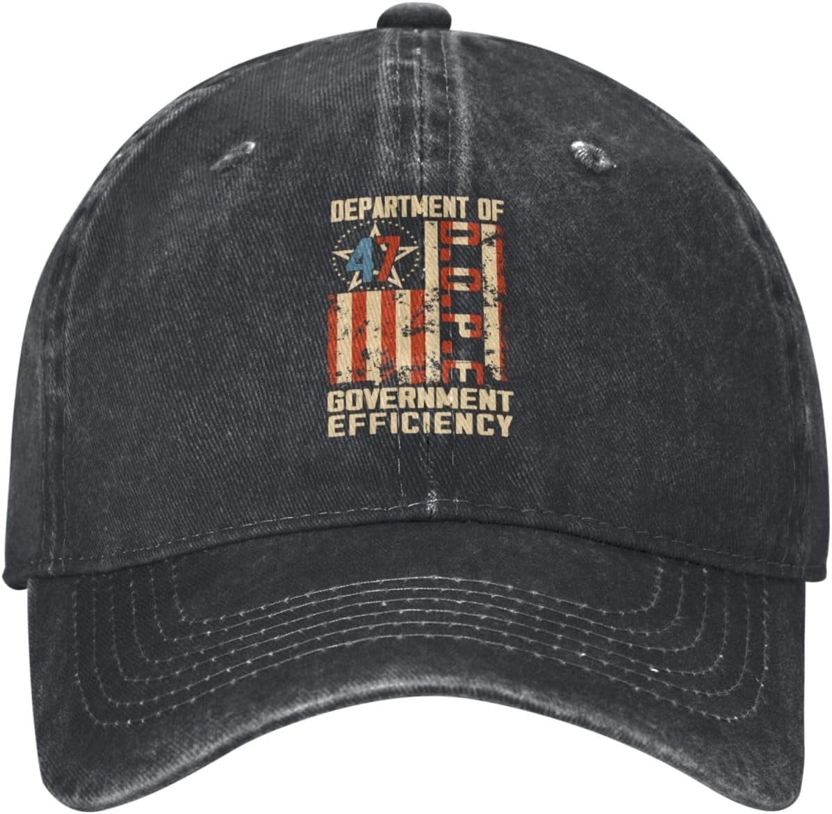Funny Doge Meme Baseball Cap - Adjustable Trucker Hat With Canada Flag Embroidery & 'Dept Of Gov Efficiency' Print