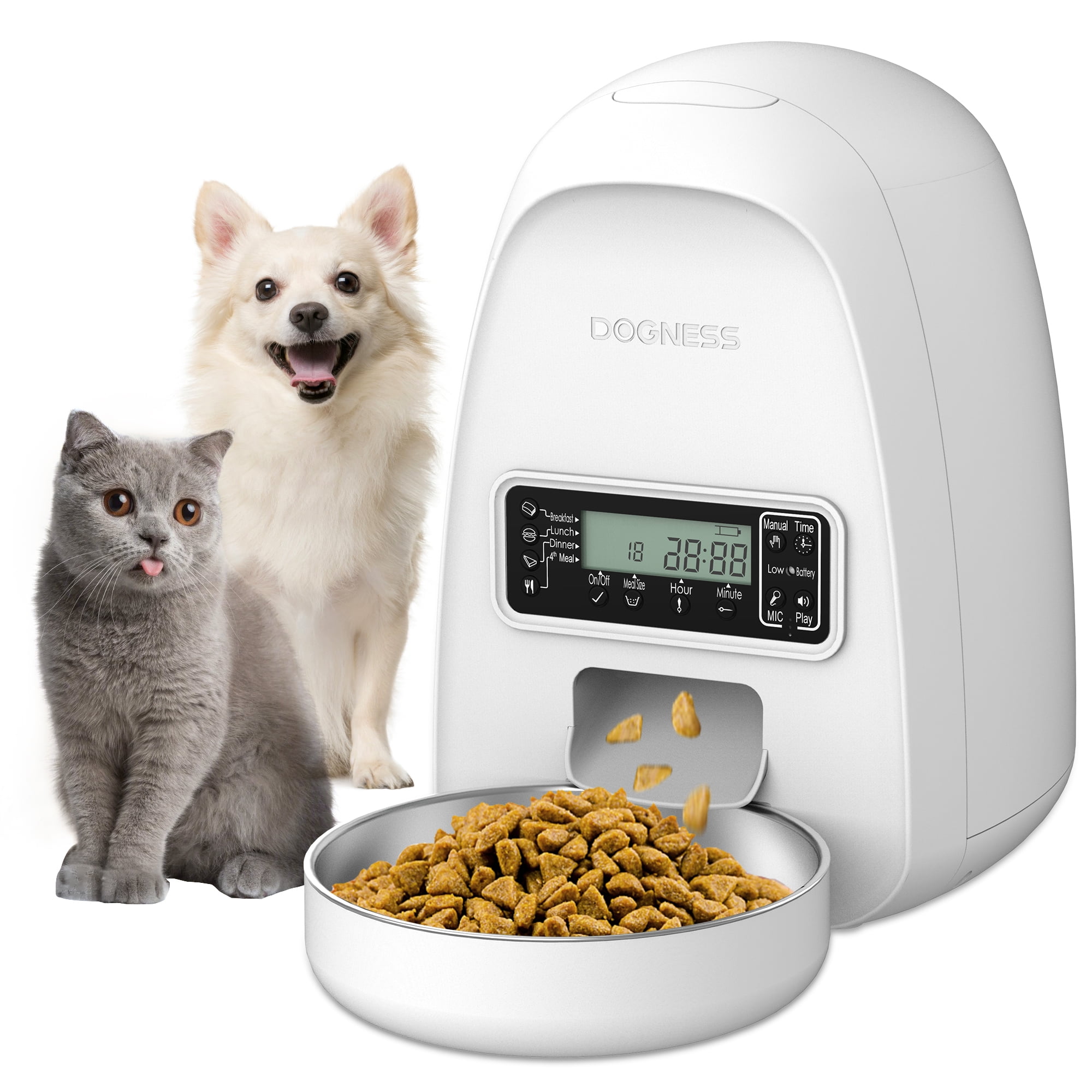 DOGNESS Automatic Dog Cat Smart Feeder with Camera- 6.5Lbs Large Capac