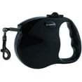 thumbnail image 1 of DOGNESS Retractable Dog Leash, The Modern Series, One Button Locking System, Suitable for Kids, 10 – 16 ft No Tangle Waterproof Ribbon Tape,  for Small Medium Large Dogs (Black, 16ft / up to 90lbs), 1 of 5