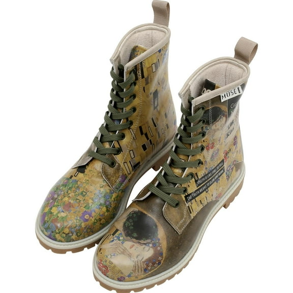 DOGO Long Boots for Women – Vegan Leather and Unique Design Womens Winter Boots, Comfortable and Stylish Womens Boots, The Kiss Design, Size 5.5