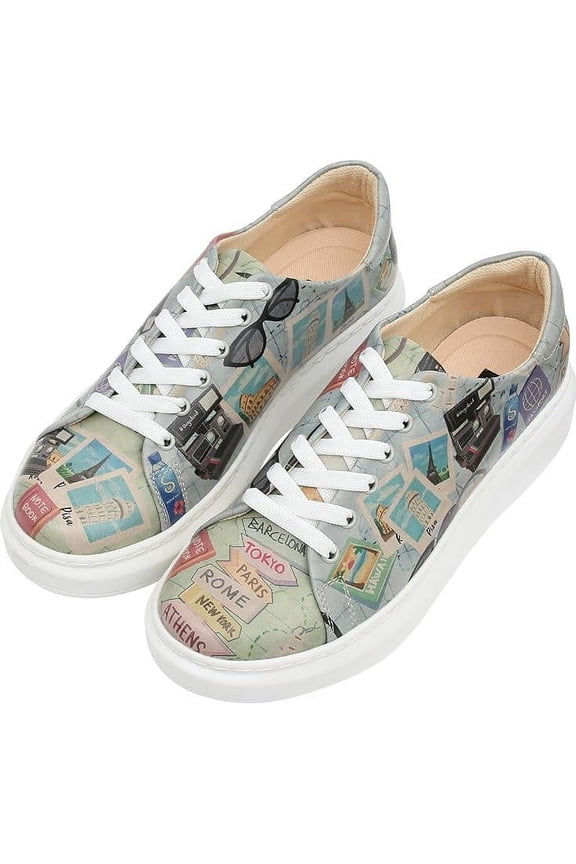 Wedge Sneakers for Women - Handmade and Vegan Leather Platform Sneakers for Women, Unique Chunky Sneakers Ready to Travel Design, Size 7