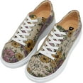 thumbnail image 1 of DOGO Wedge Sneakers for Women - Handmade and Vegan Leather Platform Sneakers for Women, Unique Chunky Sneakers Smell The Flowers Design, Size 6, 1 of 5