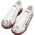 thumbnail image 1 of DOGO White Sneakers for Women - Handmade Women's Fashion Sneakers, Vegan Leather and Unique Design, Comfortable Shoes for Women, Ace Sneakers Magic in The Air, Size 10.5, 1 of 5