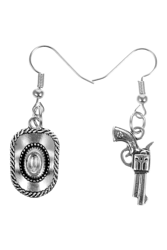 1 Pair Cowgirl Dangle Earrings Western Female Women Drop Earrings Fashion Ear Jewelry