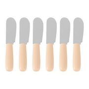 DOITOOL 6pcs Stainless Steel Butter Knife Set with Plastic Handle