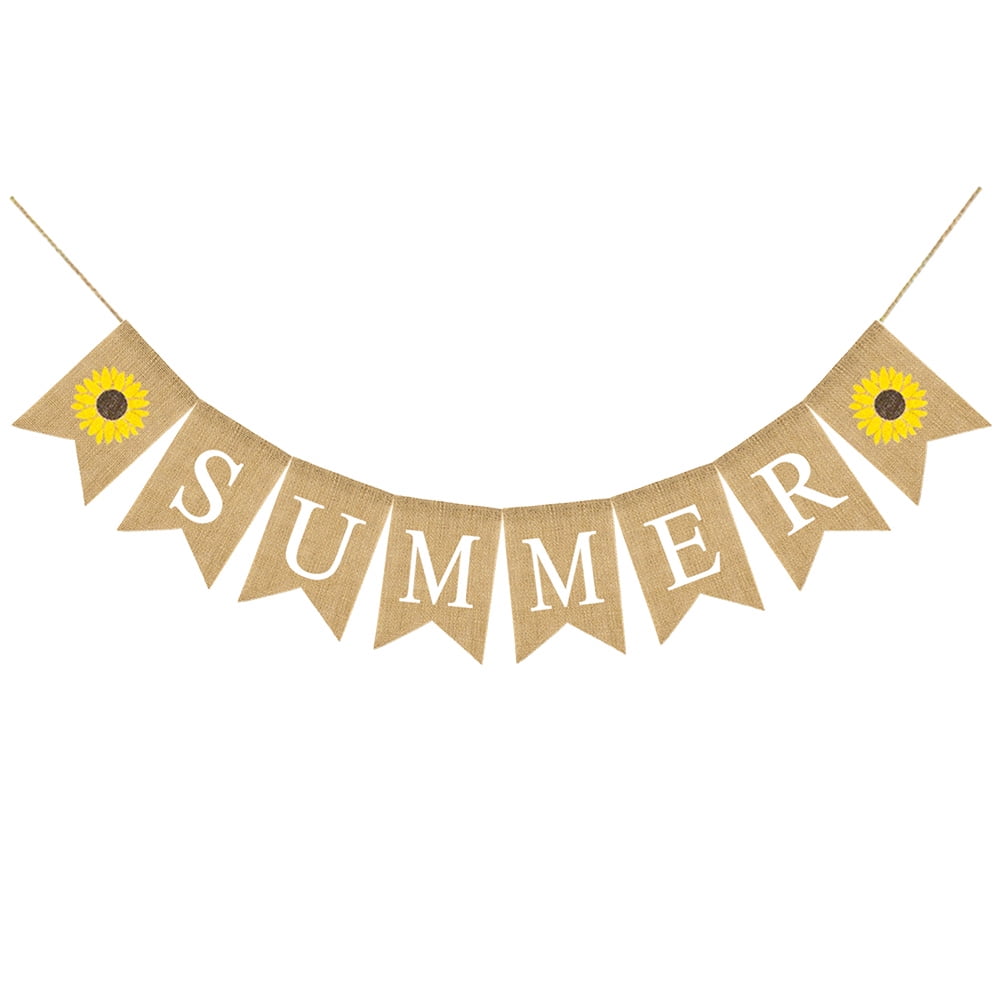 DOITOOL Garland Summer Letters Garland Hawaii Party Bunting Banner ...