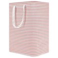 thumbnail image 1 of DOKEHOM 80L Freestanding Laundry Hamper with Handle, Collapsible Large Cotton Storage Basket for Clothes (Pink), 1 of 8
