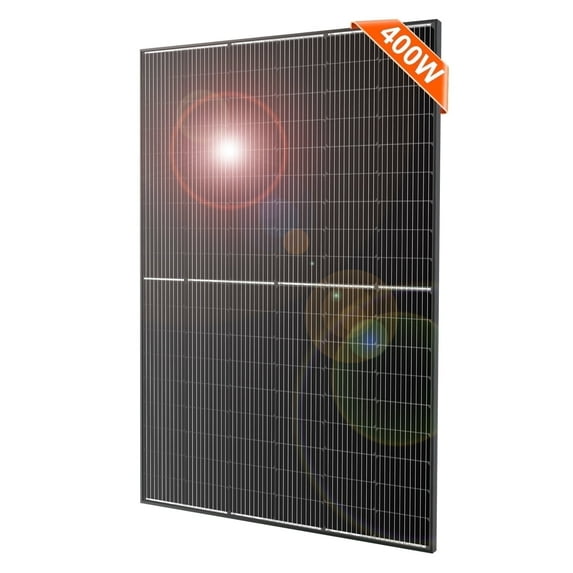 DOKIO 400 Watt Solar Panels 10BB 12/24 Volt Solar Panel kit High Efficiency for Rooftop Portable Power Station Farm Yacht RV Camping and Other Off-Grid Applications(400w)