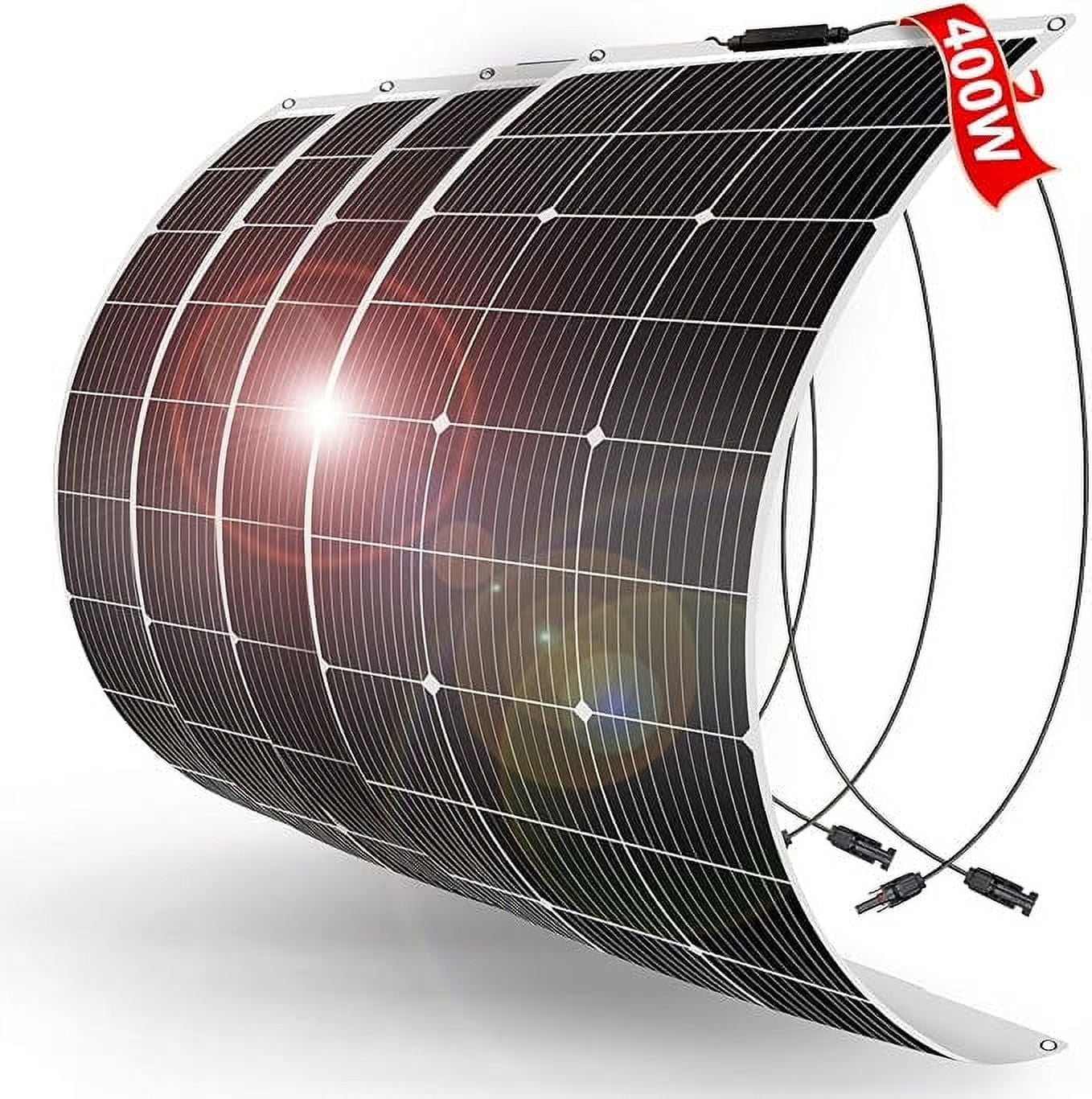 DOKIO Flexible Solar Panel 4x100w(400w) SemiFlexible Bendable 12V