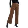 thumbnail image 1 of DOKOTOO Corduroy Pants for Womens High Waisted Straight Leg Pants Button Casual Relaxed Fit Fall Winter Trousers with Pockets S-2XL, 1 of 8