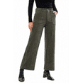 thumbnail image 1 of DOKOTOO Women's Corduroy Pants High Waisted Straight Leg Pants Trousers with Button Front Casual Soft Pants with Pockets S-2XL, 1 of 8