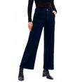 thumbnail image 1 of DOKOTOO Womens Corduroy Pants High Waist Straight Leg Pants Fall Winter Button Soft Ribbed Casual Trousers with Pockets S-2XL, 1 of 8