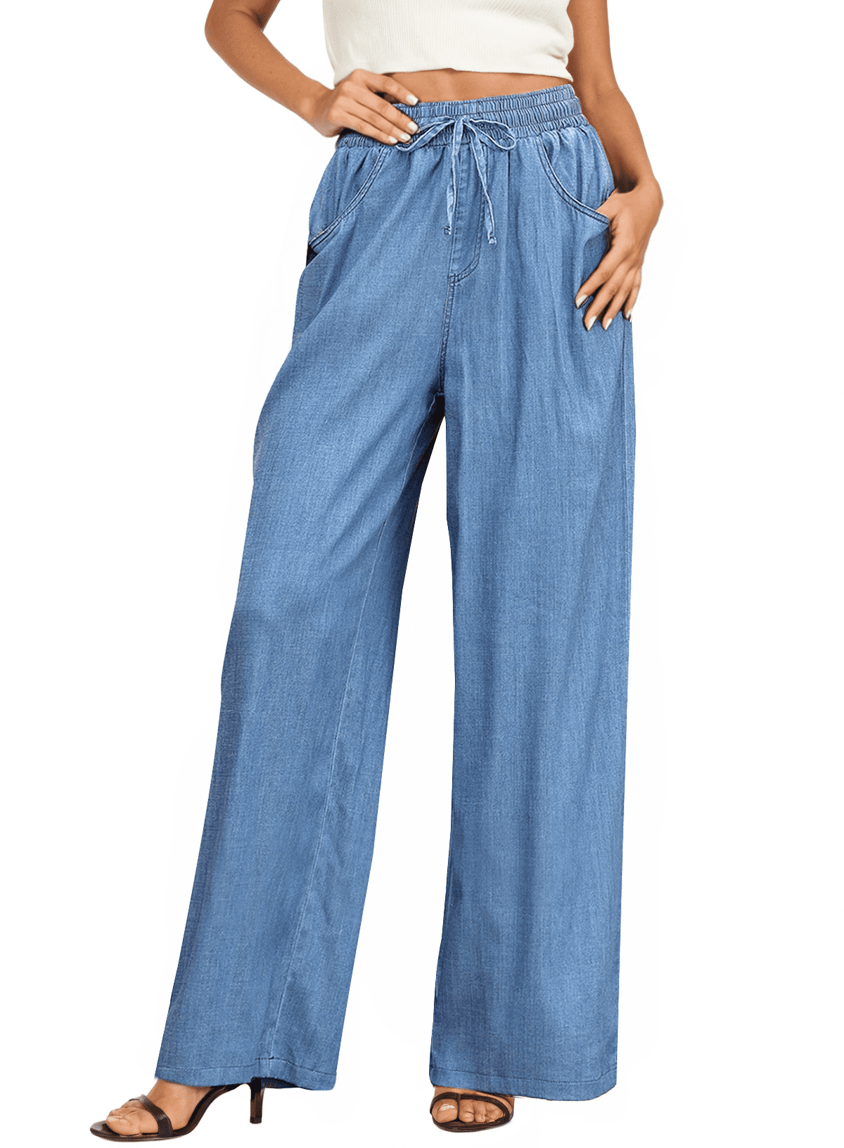 【BAON】Otsui Pintuck Summer Washing Wide Denim Pants Pintuck denim pants | the barn 808