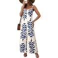 thumbnail image 1 of DOKOTOO Jumpsuits for Women Casual Sleeveless Spaghetti Strap Boho Wide Leg Jumpsuits with Pockets Sky Blue M US8-10, 1 of 10
