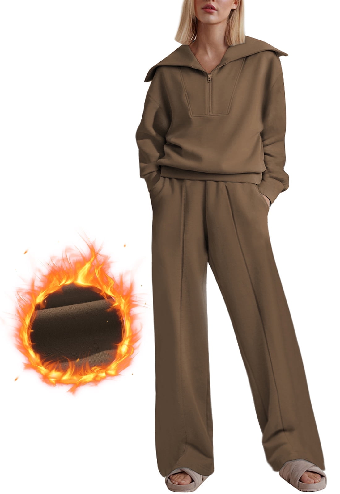 Suuksess Top GRECERELLE Lounge Sets For Women 2025 Casual Lapel