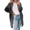 thumbnail image 1 of DOKOTOO Sweaters for Women Oversized Cardigan Sweaters Long Sleeve Knit Open Front Sweater with Pockets S-2XL, 1 of 9