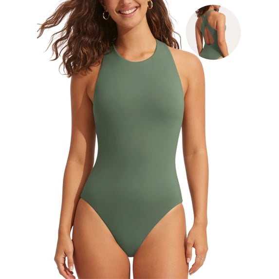 DOKOTOO Women Plus Size One Piece Swimsuit High Cut Tummy Control Bathing Suit with Wide Straps XXXL