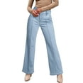 thumbnail image 1 of DOKOTOO Women's High Waisted Wide Leg Jeans Fashion 2024 Baggy Denim Pants with Pockets, 1 of 6