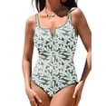 thumbnail image 1 of DOKOTOO Women's One Piece Bathing Suit Tummy Control High Cut V Neck Removable Bra Pads Swimsuits, 1 of 11