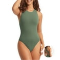 thumbnail image 1 of DOKOTOO Women's Sexy One-Piece Bathing High Cut Suit Swimwear Fashion Swimsuits Retro Push up Green Swimming Suits, 1 of 10