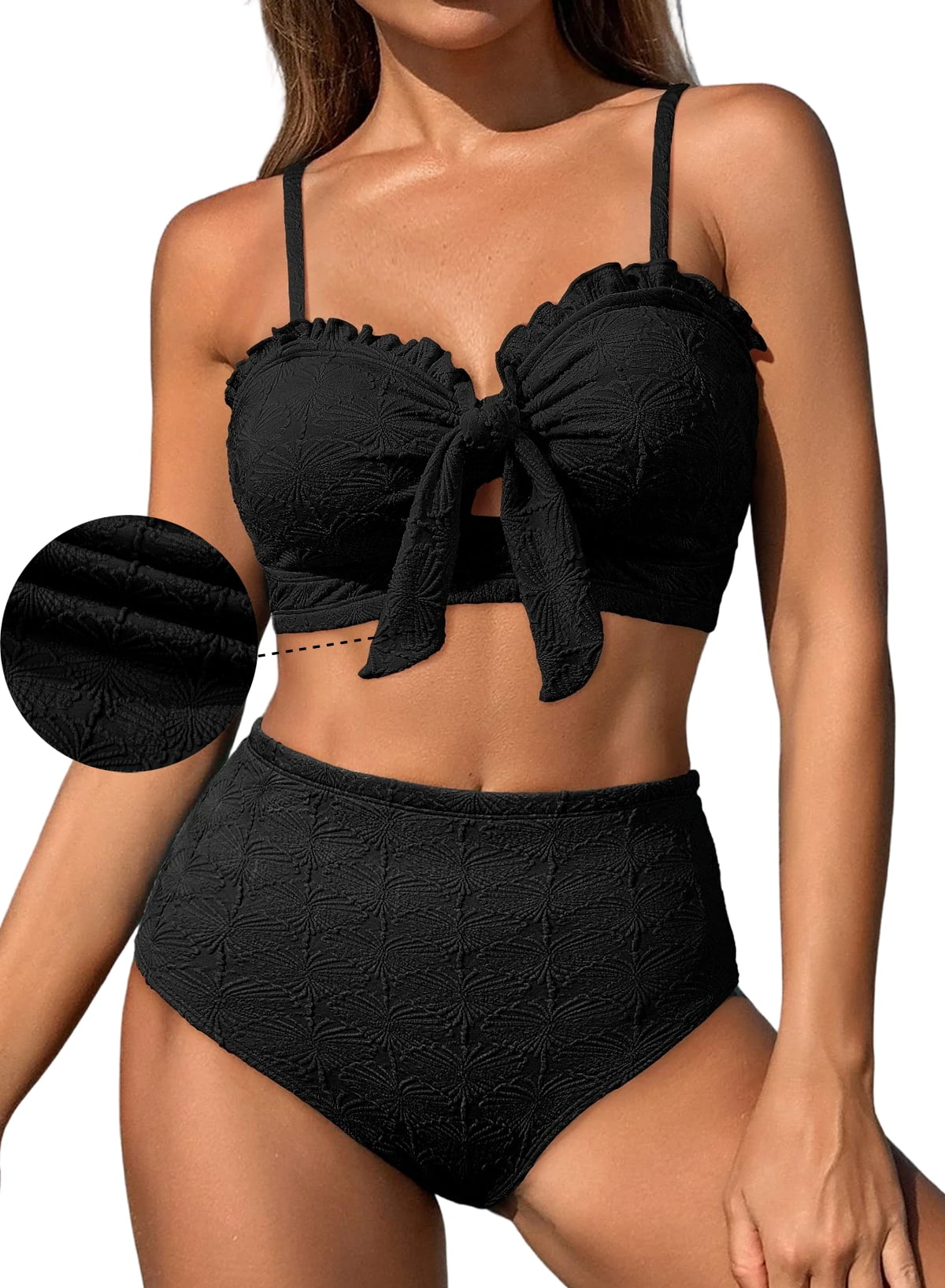 No Boundaries Crochet Triangle Bikini Top, Women's - Walmart.com