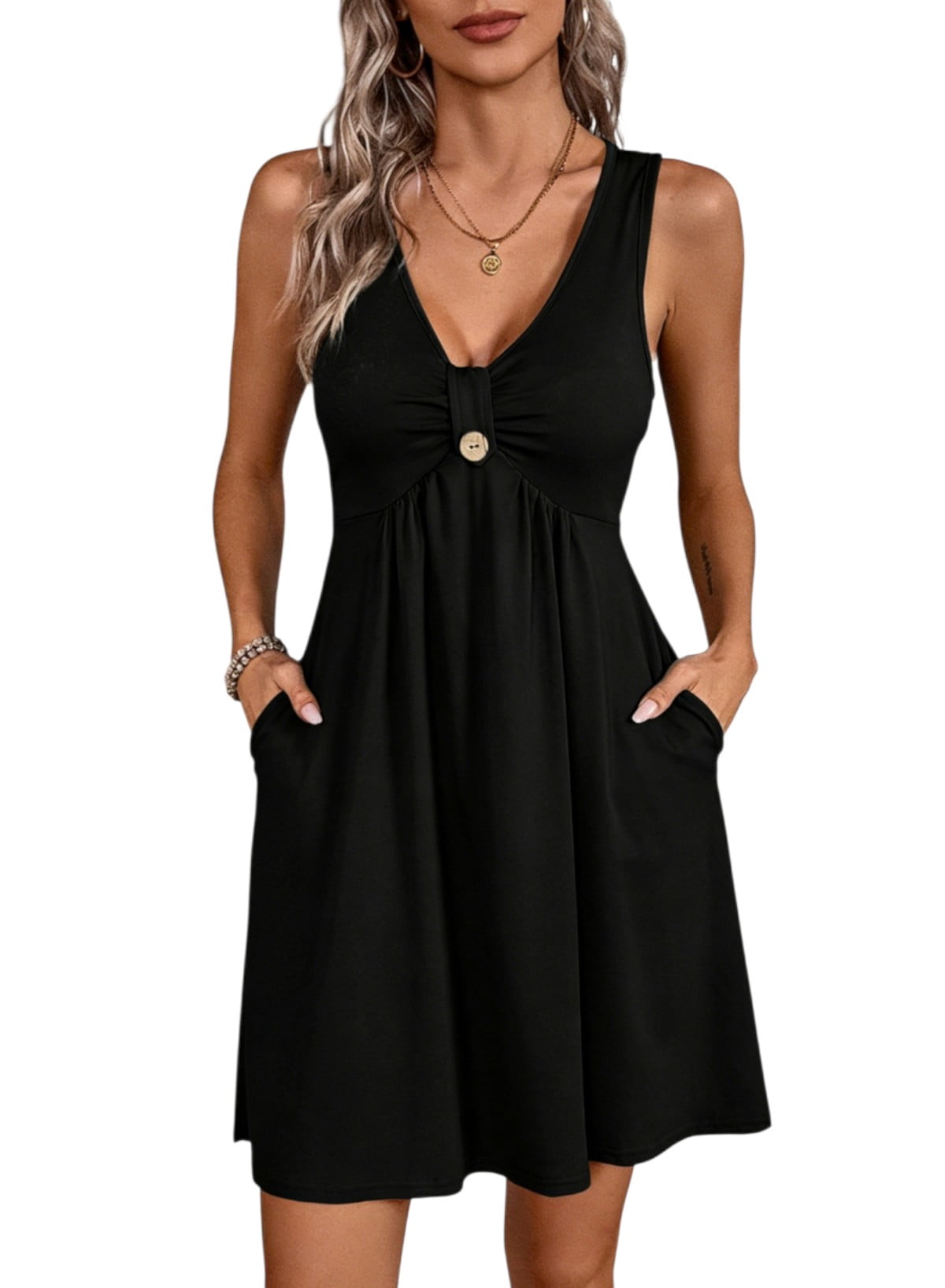 sachin and babi light blue dress Akira Not Too Casual Knit Maxi Dress | Black main image 1