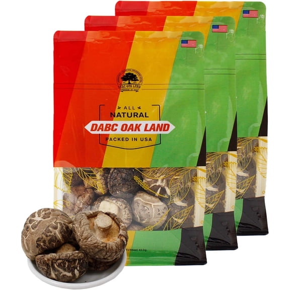 DOL Dried Small Flower Mushroom & Premium Grade Dried Shiitake Mushrooms 3lb.