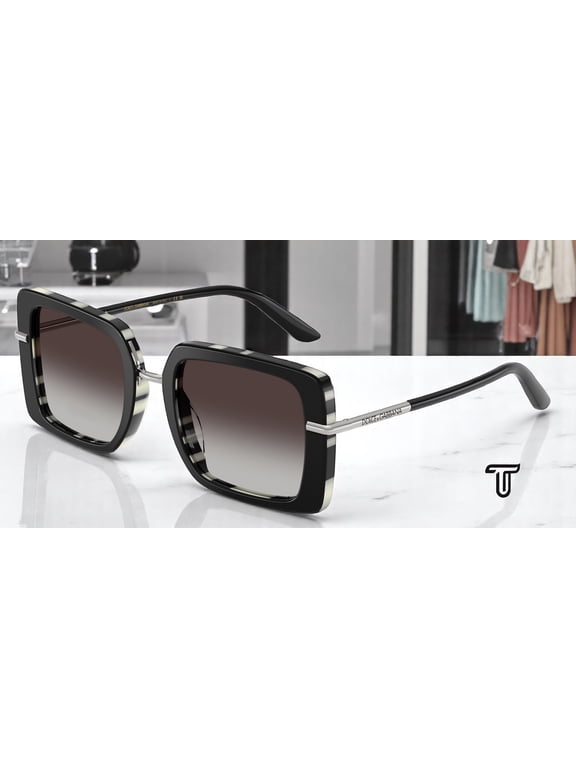 DOLCE & GABBANA DG4491 33728G Black Zebra Grey Gradient 52 mm Women's Sunglasses