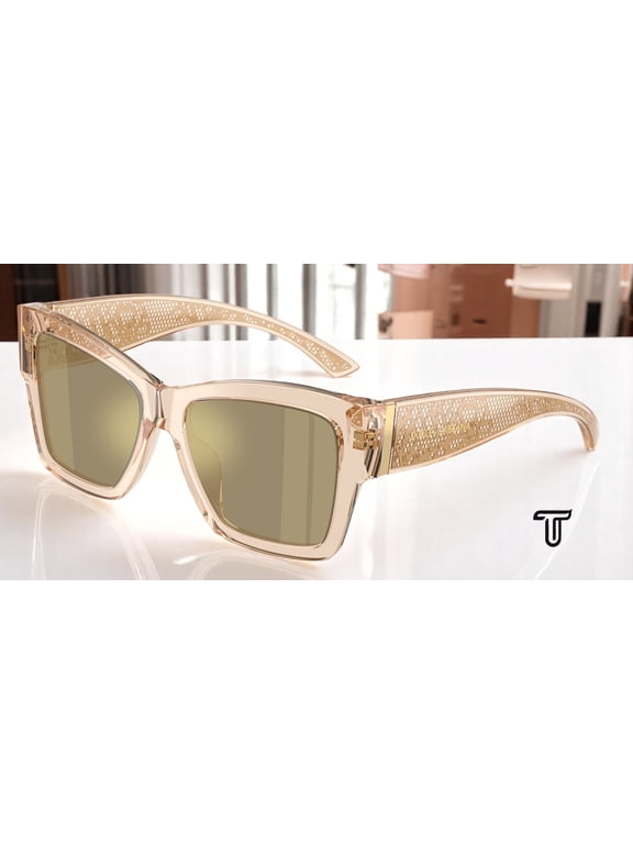 DOLCE & GABBANA DG4493 343203 Camel Clr Mir Yellow Gold 55 mm Women's Sunglasses