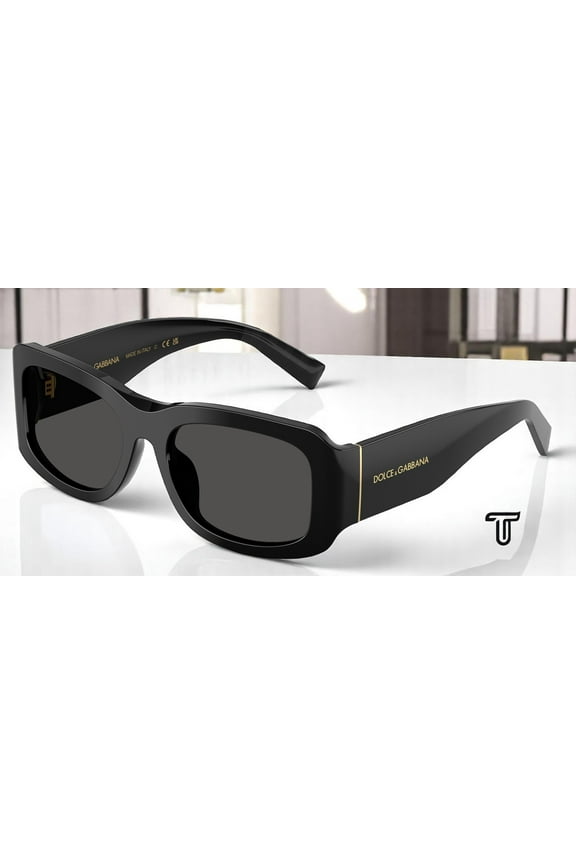 DOLCE & GABBANA DG4503 501 87 Black Dark Grey 57 mm Men's Sunglasses