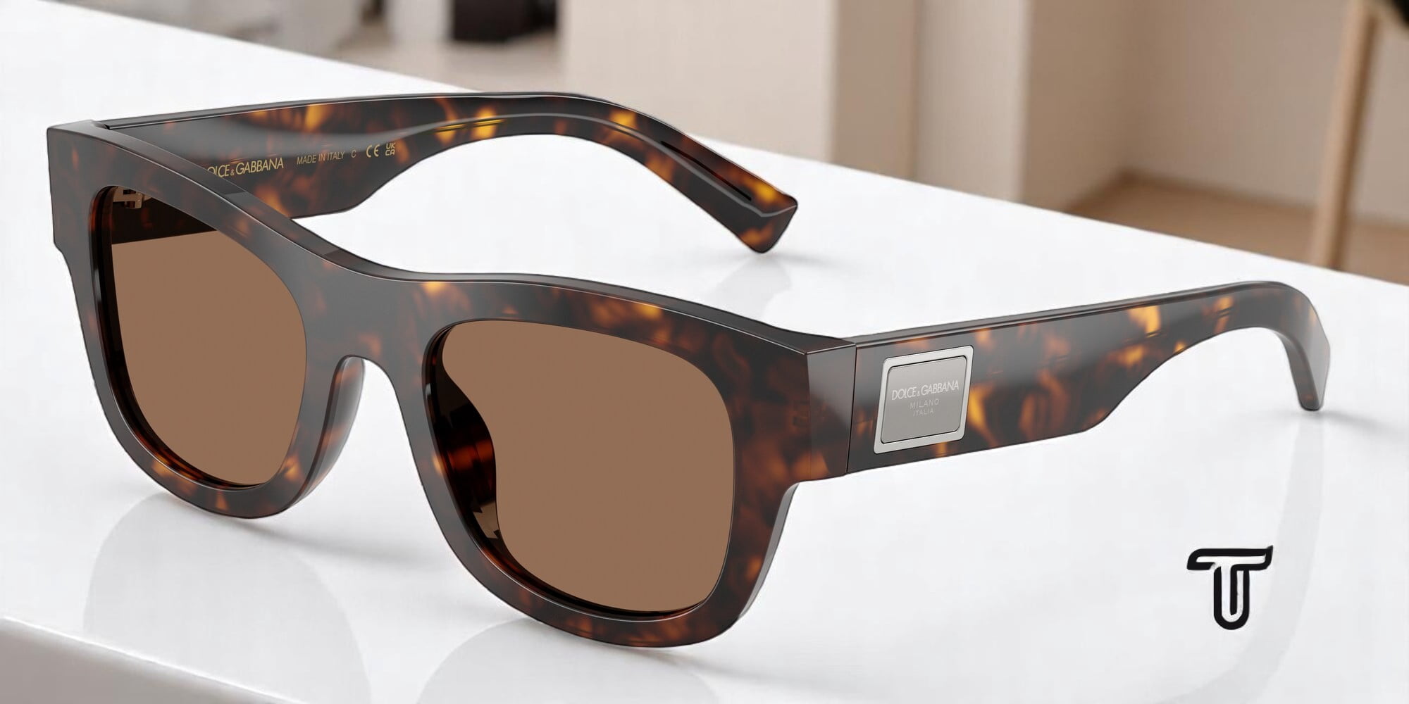 Dolce & Gabbana Men's 0Dg4509 Rectangular Tortoiseshell Sunglasses Brown
