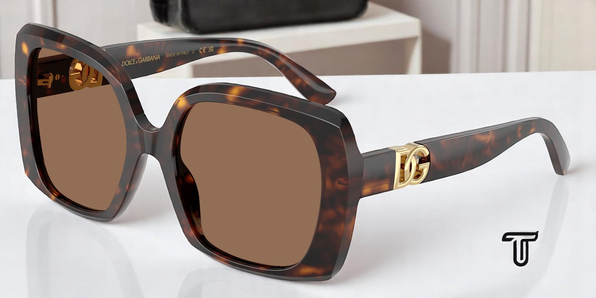 DOLCE N GABBANA DG4475 502 73 Havana Dark Brown 56 mm  display picture 1
