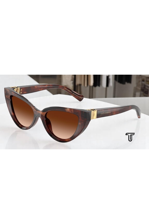 DG4497 322274 Dark Red Havana Brown Grad 52mm Women's Sunglasses