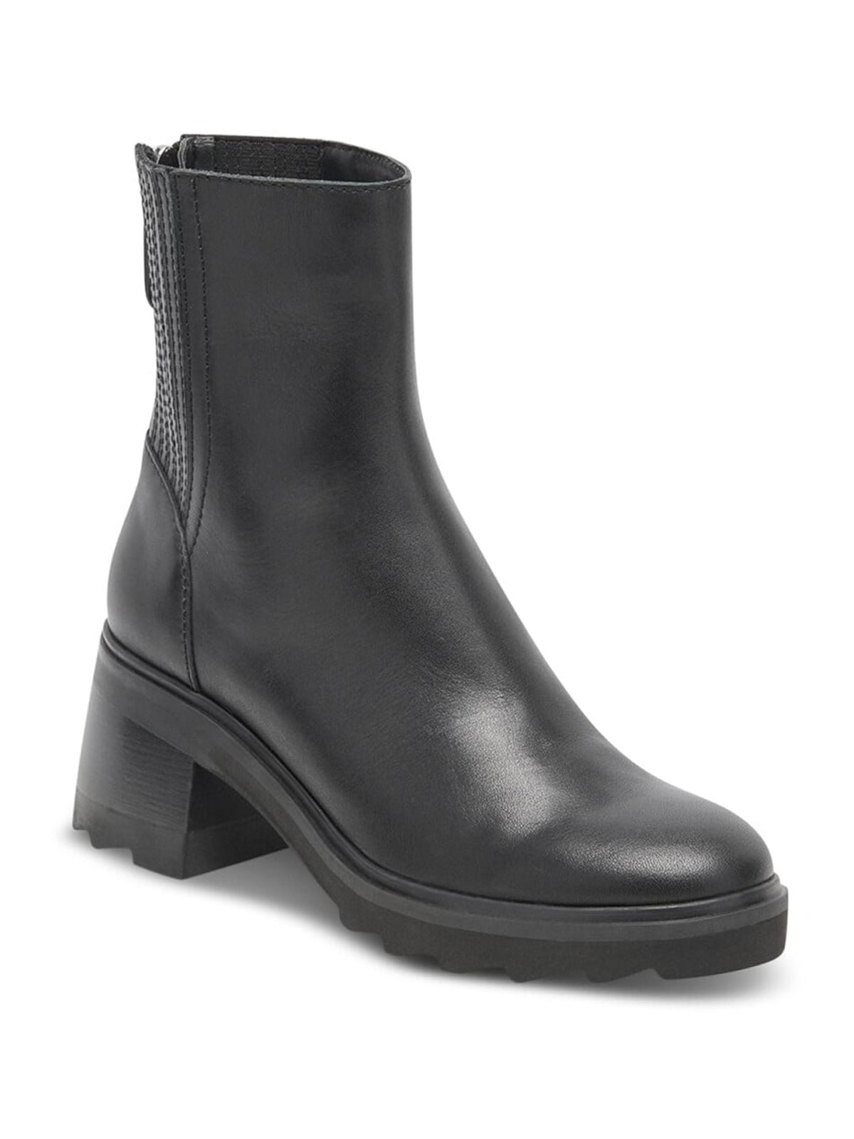 DOLCE VITA Womens Beige Heel Pull-Tab Waterproof Goring Padded Eamon H2o Round Toe Wedge Boots Shoes M