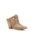 thumbnail image 1 of DOLCE VITA Womens Camel Brown Mule Heeley Almond Toe Block Heel Slip On Leather Mules 6.5, 1 of 1